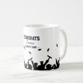 Glückwunsch Absolvent Einfache Minimale Benutzerde Kaffeetasse (VorderseiteRechts)