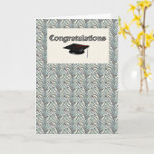 Glückwunsch-Absolvent Karte (Gelbe Blume)