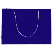 Glückwunsch, Absolvent! Personalisierte blaue Gesc Große Geschenktüte (Rückseite)