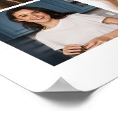 Glückwunsch absolvieren 25 Foto Graduierung Party Poster (Ecke)