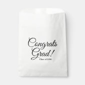 Glückwunsch absolvieren Schwarz-weißes Jahr der be Geschenktütchen (Vorderseite)