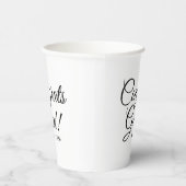 Glückwunsch absolvieren Schwarz-weißes Jahr der be Pappbecher (Rechts)