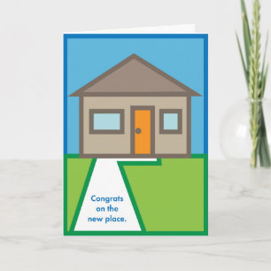 Glückwunsch am neuen Ort Karte