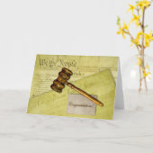 Glückwunsch an Anwalt, Richter oder Anwalt Karte (Gelbe Blume)