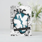 Glückwunsch an den Mitarbeiter des medizinischen N Einladung (Stehend Vorderseite)