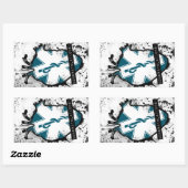 Glückwunsch an den Mitarbeiter des medizinischen N Rechteckiger Aufkleber (Blatt)