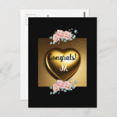 Glückwunsch an den süßen Abschluss Postkarte (Vorne/Hinten)