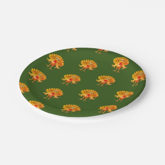 Glückwunsch an die Türkei, Pappteller (Schrägansicht)