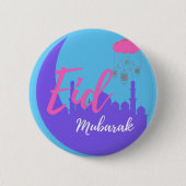 Glückwunsch an Eid Mubarak Button (Vorderseite)