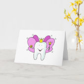 Glückwunsch an Tooth Fairy Princess Karte (Gelbe Blume)