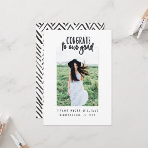 Glückwunsch an unserem Abitur Karte