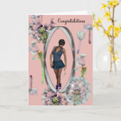 Glückwunsch an Young Black Girl Karte (Gelbe Blume)