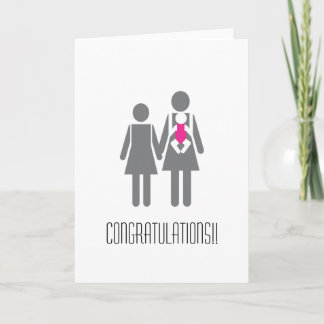 Glückwunsch an zwei Junge Mütter Karte