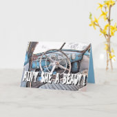 GLÜCKWUNSCH AUF dem NEUEN AUTO, Karte (Gelbe Blume)