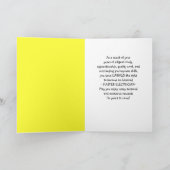 Glückwunsch auf dem Weg zum Master Electrician Karte (Innenseite)