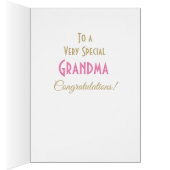 Glückwunsch auf der neuen Grand-Tochter-Karte (Innen (Rechts))