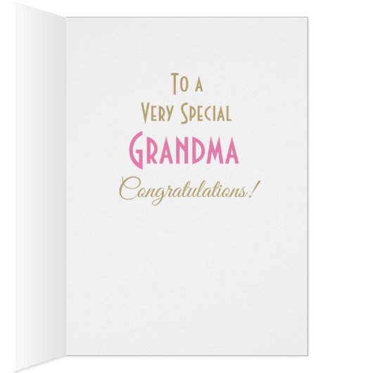 Glückwunsch auf der neuen Grand-Tochter-Karte (Innen (Rechts))