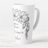 Glückwunsch auf der Scheidung Starker Kaffee lange Milchtasse (Rechte Ecke)