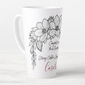 Glückwunsch auf der Scheidung Starker Kaffee lange Milchtasse (Linke Ecke)