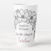 Glückwunsch auf der Scheidung Starker Kaffee lange Milchtasse (Vorderseite)