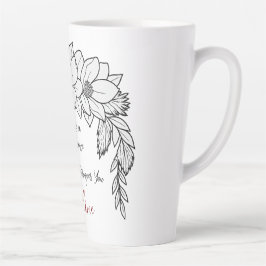 Glückwunsch auf der Scheidung Starker Kaffee lange Milchtasse