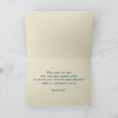 Glückwunsch auf der Vintagen benutzerdefinierten K Karte (Innenseite)