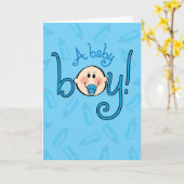 Glückwunsch auf Ihrem Baby Boy! Oh, Junge! Oh, Jun Karte (Gelbe Blume)