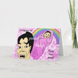 Glückwunsch auf Ihrem Babymädchen Karte