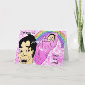 Glückwunsch auf Ihrem Babymädchen Karte (Vorderseite)