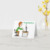 GLÜCKWUNSCH AUF IHREM GEBIET ***NEUE ARBEIT*** KARTE (Gelbe Blume)