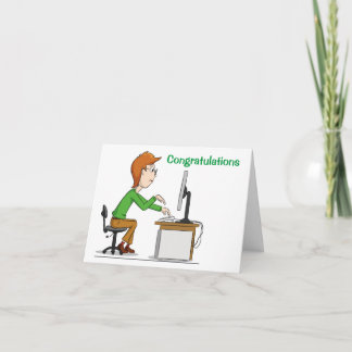 GLÜCKWUNSCH AUF IHREM GEBIET ***NEUE ARBEIT*** KARTE