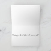 Glückwunsch auf Ihrer neuen Job Lila Imitate Glitz Karte (Innenseite)