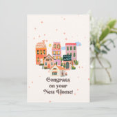 Glückwunsch auf Ihrer neuen Zuhause, auf der neuen Ankündigung (Stehend Vorderseite)
