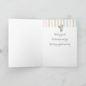 Glückwunsch Baby Fun Niedlich Mouse Animal Son Karte (Innenseite)