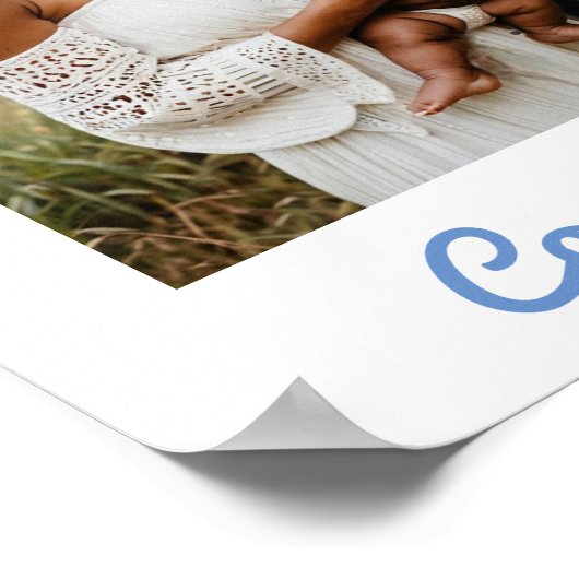 Glückwunsch Baby Poster (Ecke)