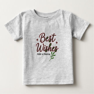 Glückwunsch-Baby-T-Shirt – Personalisiert mit Name Baby T-shirt