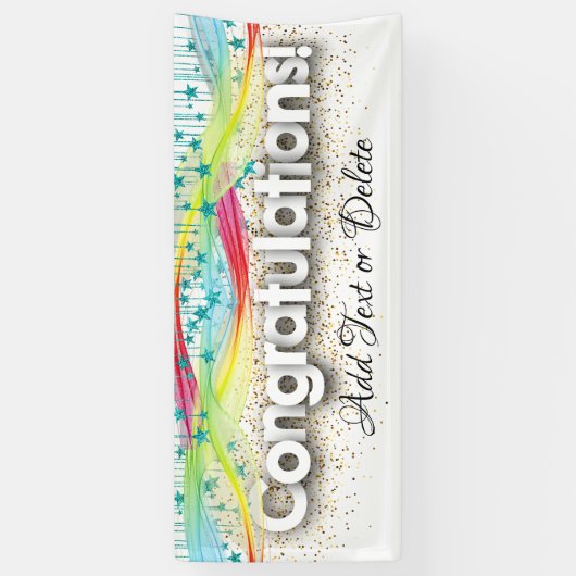 Glückwunsch Banner (Vertikal)