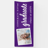 Glückwunsch Banner für Schulfarben Foto (Vertikal)