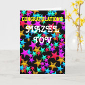 Glückwunsch Bar Bat Mitzvah Karte (Gelbe Blume)