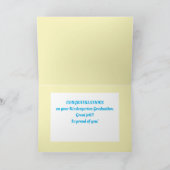 Glückwunsch! Benutzerdefinierte Kindergarten Absch Karte (Innenseite)