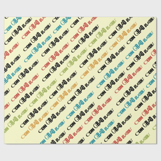 Glückwunsch - Betrug" Absolvent " ulations" Geschenkpapier (Flach)