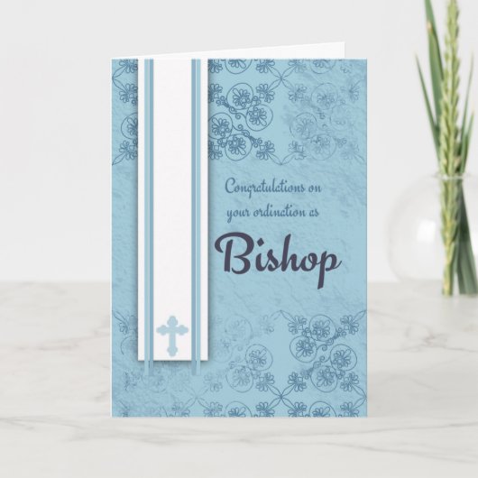 Glückwunsch-Bischofs-Klassifikation im Blau Karte (Vorderseite)