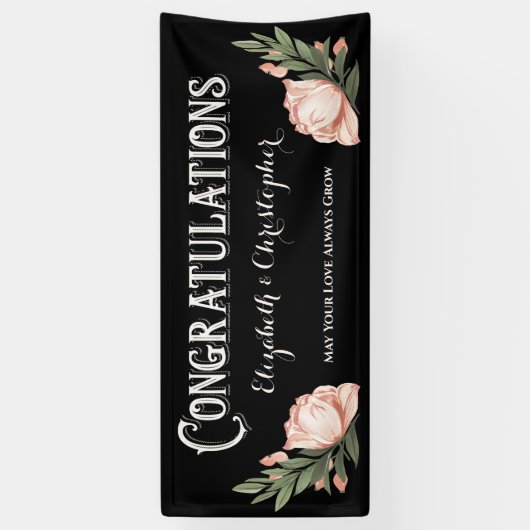 Glückwunsch Blume der Teilnehmer Banner (Vertikal)