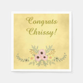 Glückwunsch Blume Serviette (Vorderseite)