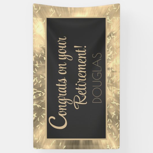 Glückwunsch! Bright, Custom Retirement Banner (Vertikal)