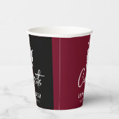 Glückwunsch Burgundy Graduation Party Pappbecher (Rechts)