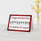 Glückwunsch-Cheerleader-Gruppen-Beifallteam Karte (Gelbe Blume)