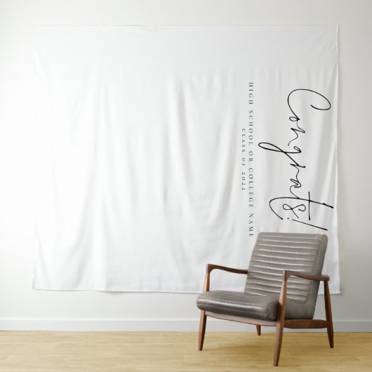 Glückwunsch Class 2024 Uni Grad Foto Hintergrund Wandteppich (Beispiel (Horizontal))