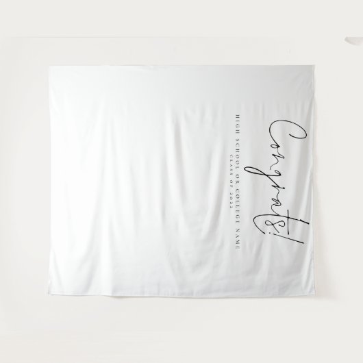 Glückwunsch Class 2024 Uni Grad Foto Hintergrund Wandteppich (Vorderseite (Horizontal))