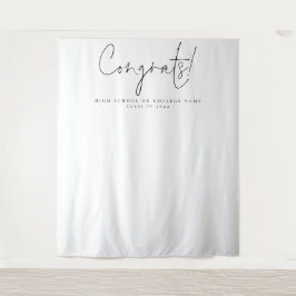 Glückwunsch Class 2024 Uni Grad Foto Hintergrund Wandteppich